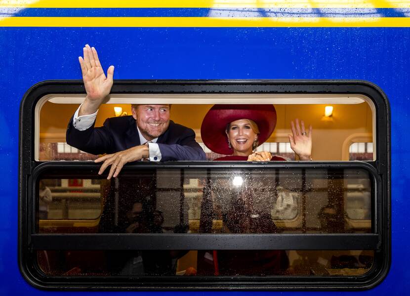 Koninklijke trein Koning Willem-Alexander en Koningin Máxima staatsbezoek België