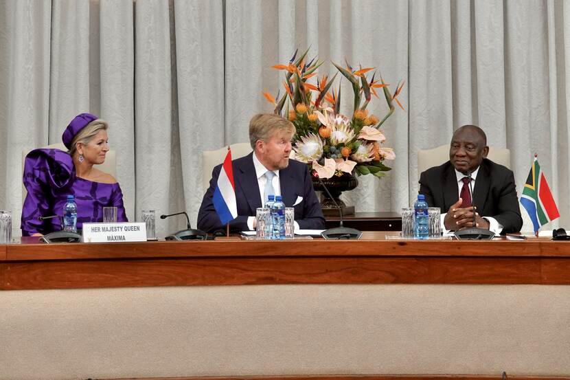 Delegatieoverleg staatsbezoek Zuid-Afrika Koning Willem-Alexander en Koningin Máxima