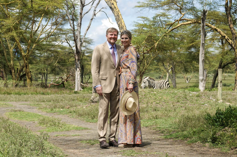 Fotomoment Koninklijk Paar staatsbezoek Kenia