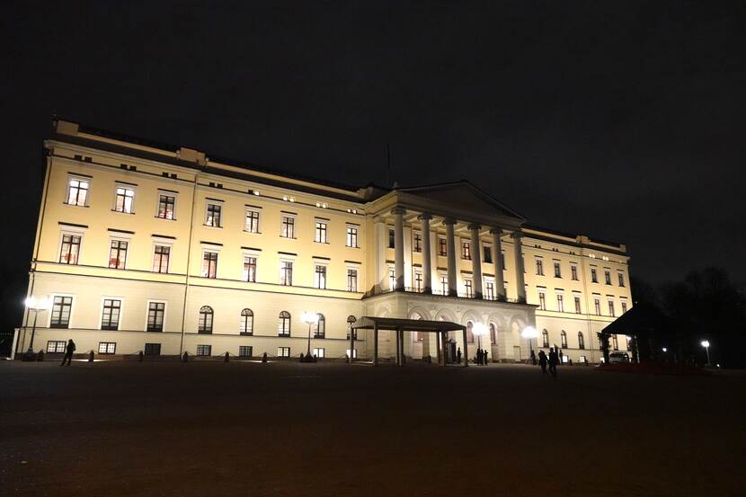 Het Koninklijk Paleis in Oslo.