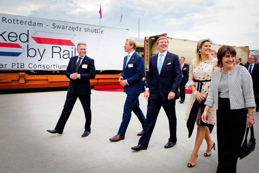 Poznań, 25 juni 2014: Koning Willem-Alexander en Koningin Máxima bezoeken de CLIP Terminal.