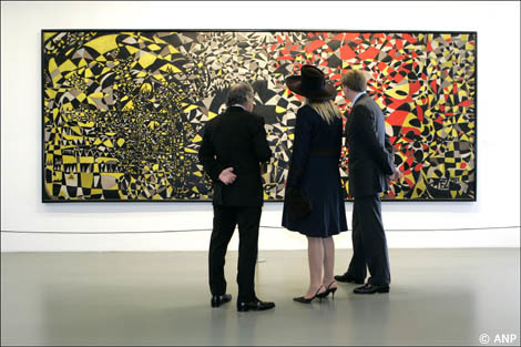 Istanbul, 1 maart 2007: De Prins van Oranje en Prinses Máxima bezoeken het Istanbul Modern Art Museum